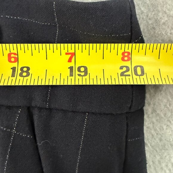 Chico's Fabulously Slimming 3 (US 16) Ankle Pants Navy Blue Windowpane Plaid - Picture 10 of 14